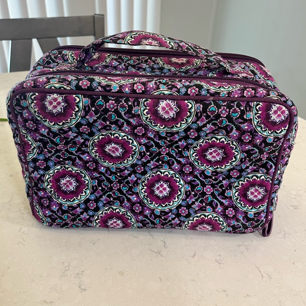 Vera Bradley Cosmetic Bag in Lilac Medallion